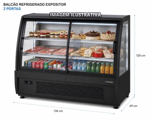 Foto de 01 (UM) BALCÃO REFRIGERADO 